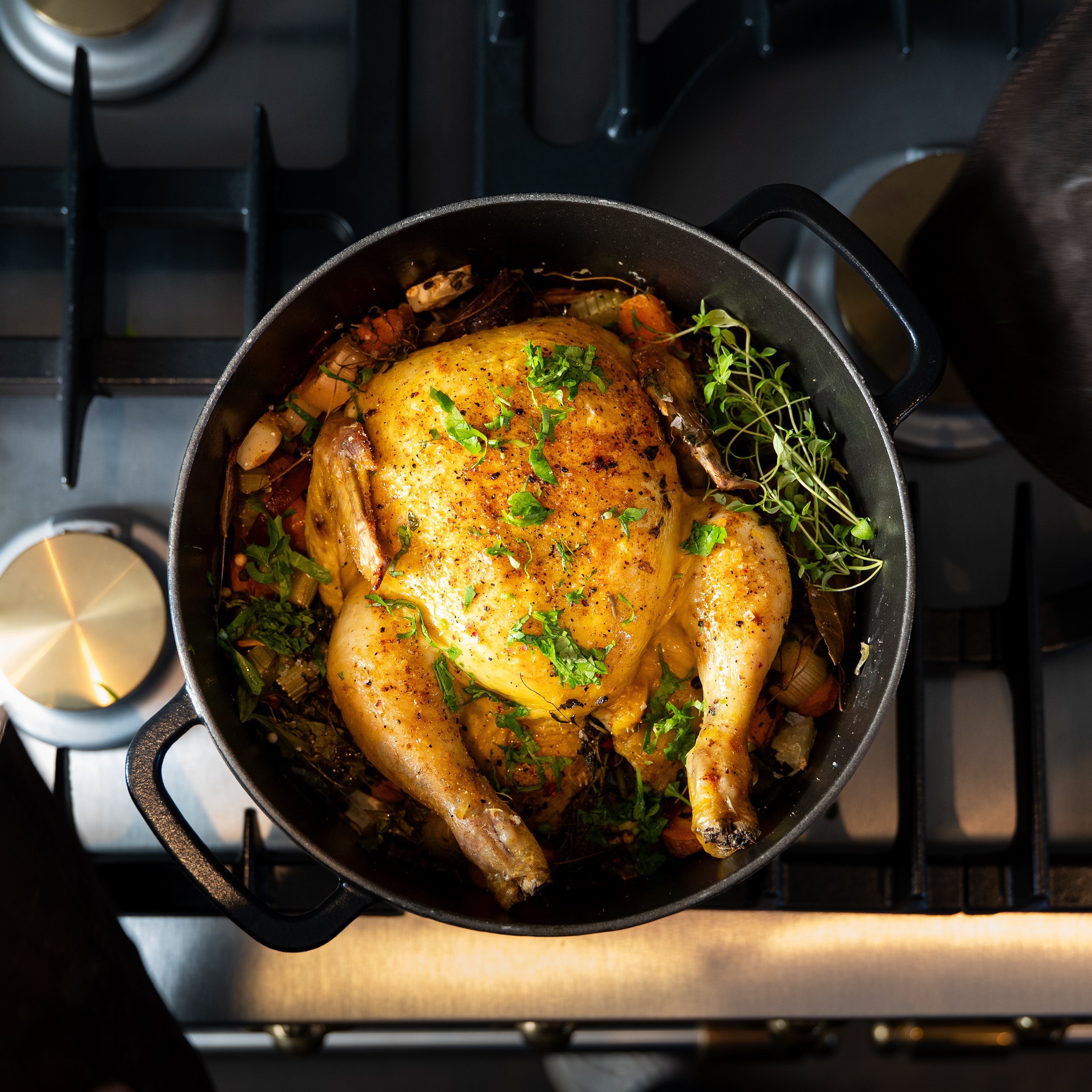 What is the difference between enameled and raw cast iron?